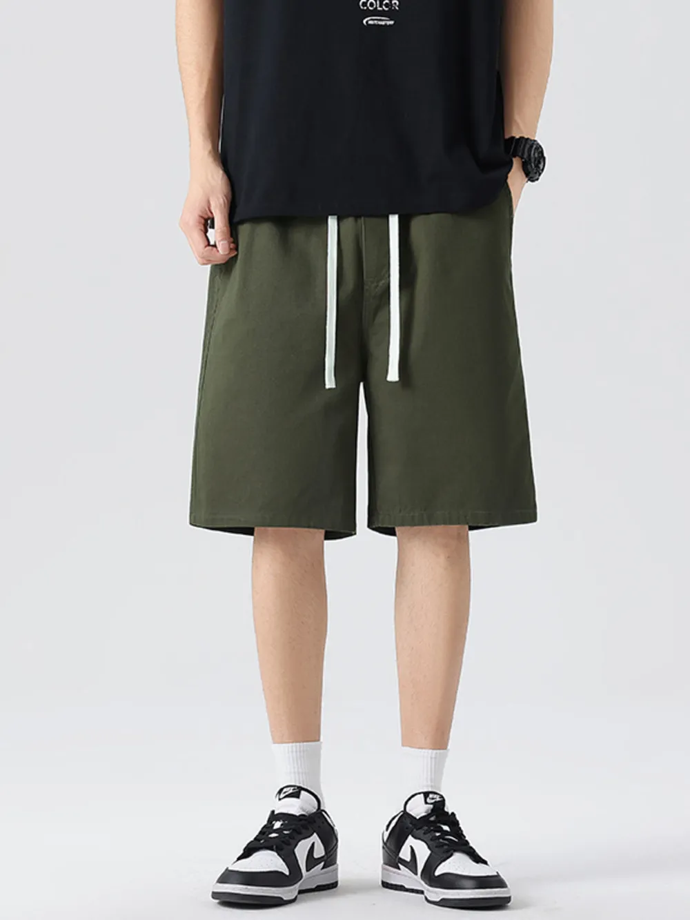 Men's Full Size Wide-Leg Shorts Plus Size, image 7