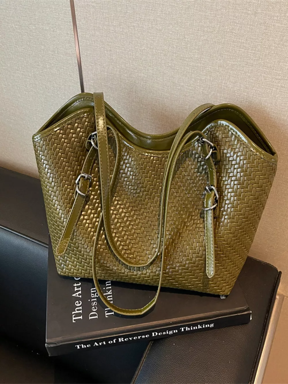 Woven Texture Tote Bag, image 5