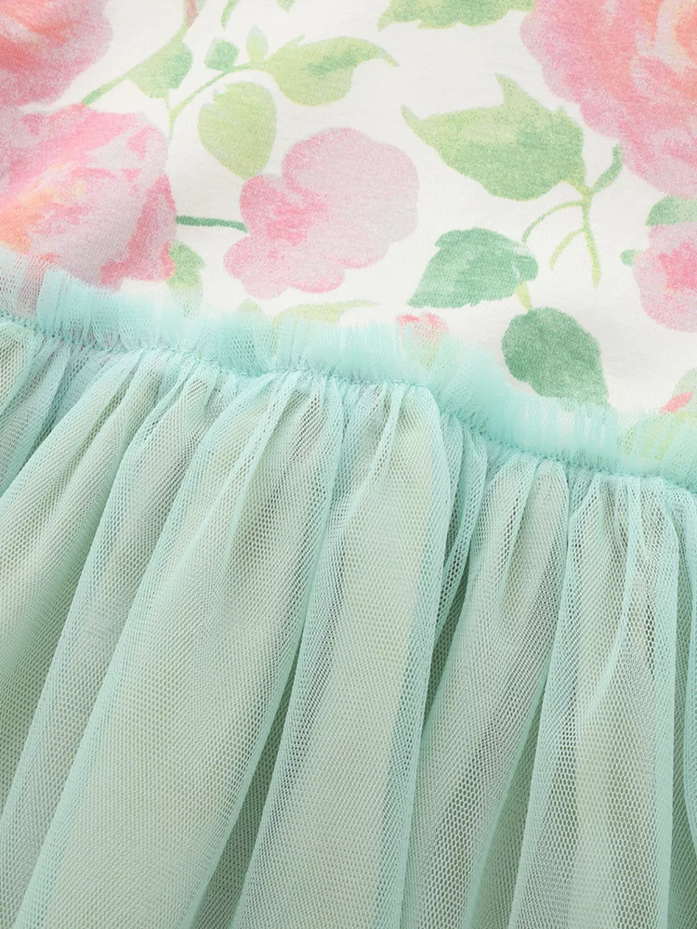 Children's Floral Print Tulle Dress, image 5