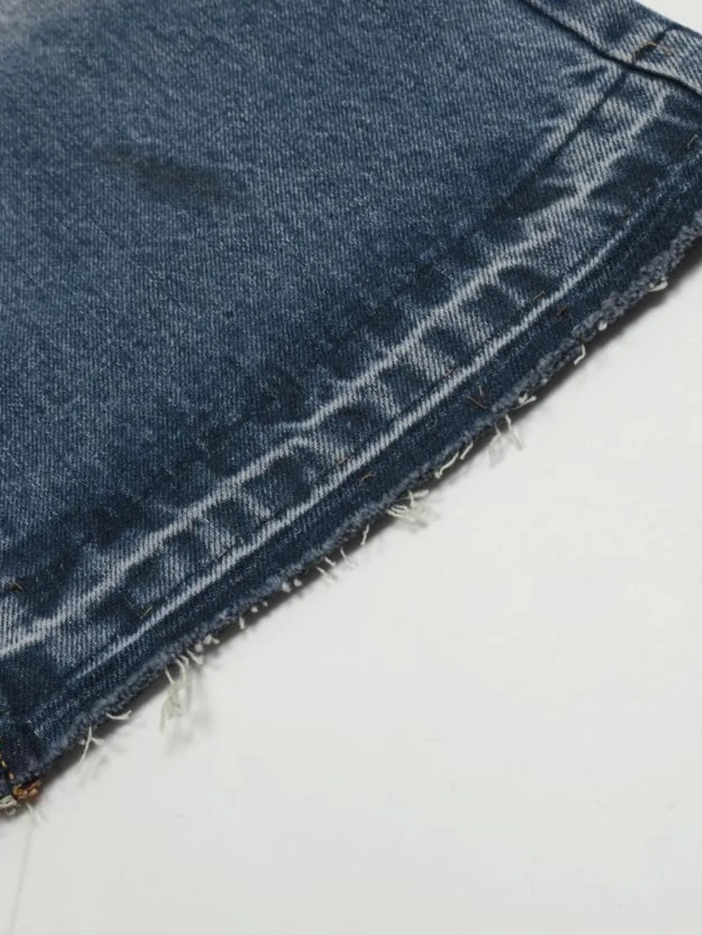 Men's Vintage Washed Gradient Distressed Flare Jeans, image 16