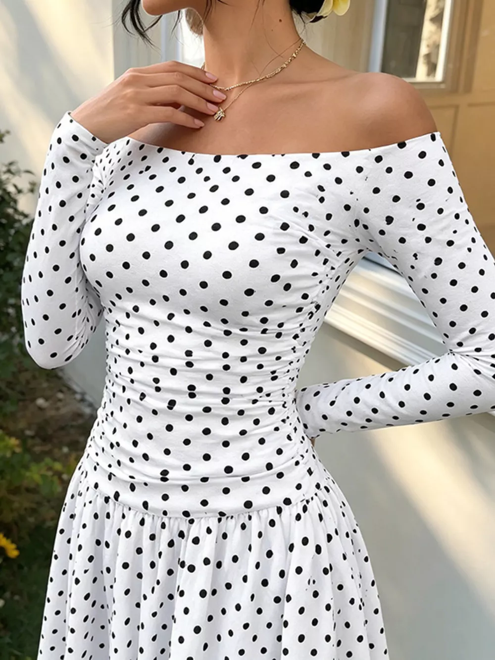 Off-the-Shoulder Maxi Dress, image 3