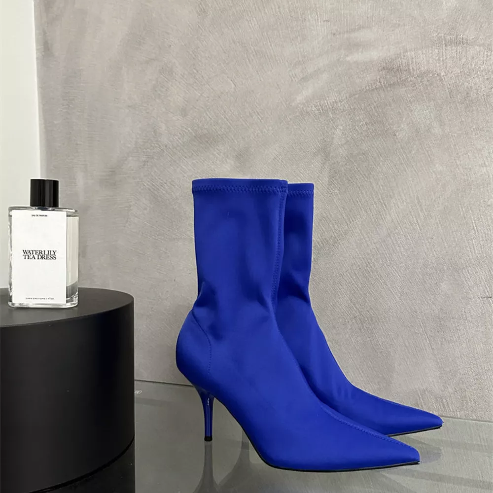 Point Toe Mid Heel Boots, image 16