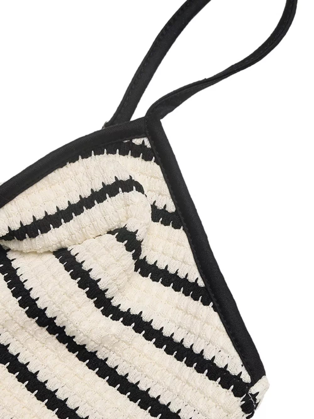Striped Knit Twisted Bodycon Midi Dress, image 4