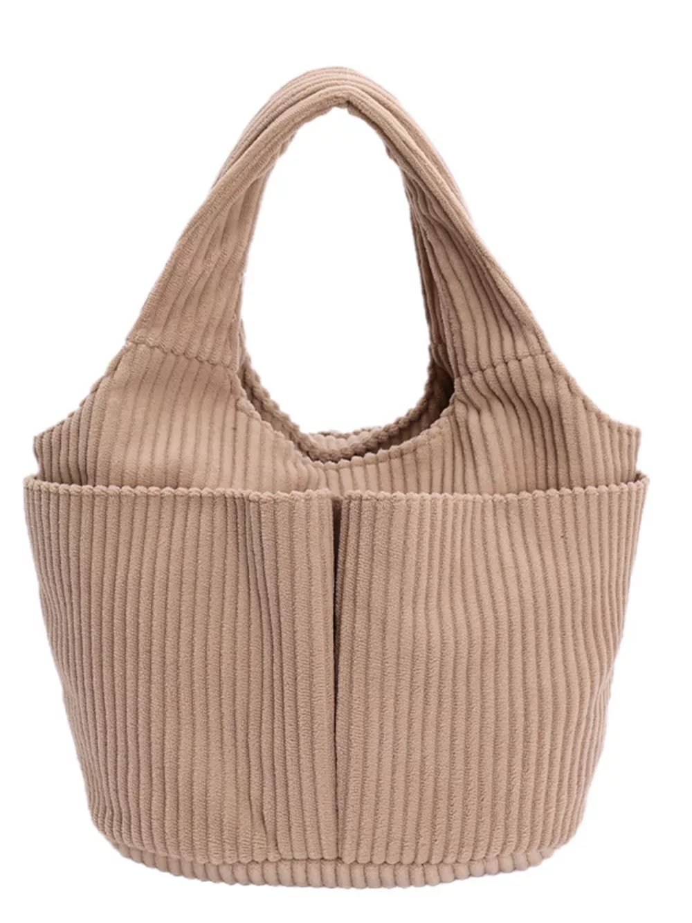 Corduroy Solid Color Handbag, image 13