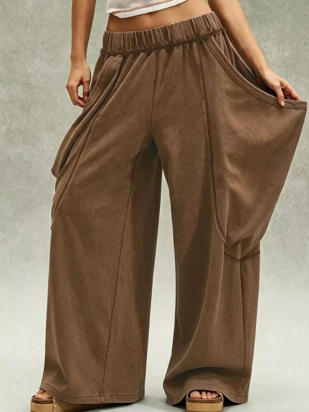 Oversized Wide-Leg Cargo Pants, image 10