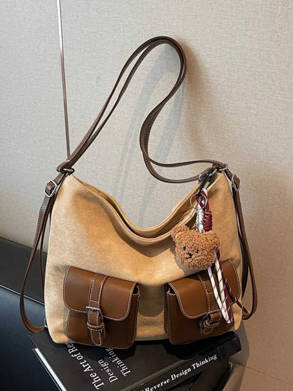 Buckle Pocket Shoulder Handbag, image 7