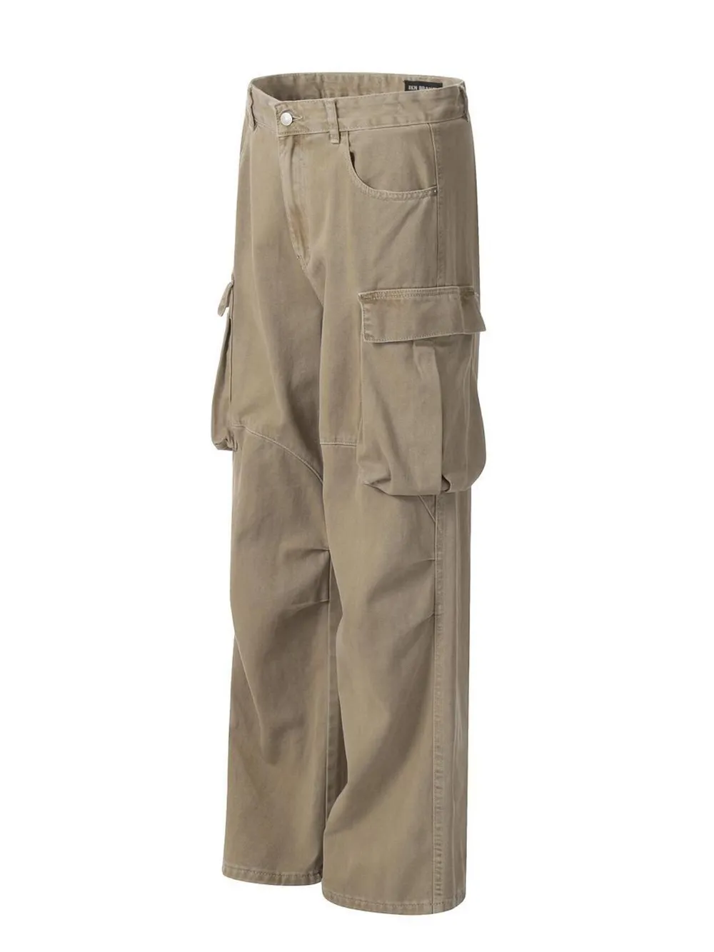Men's Wide Leg Cargo Jeans, image 2