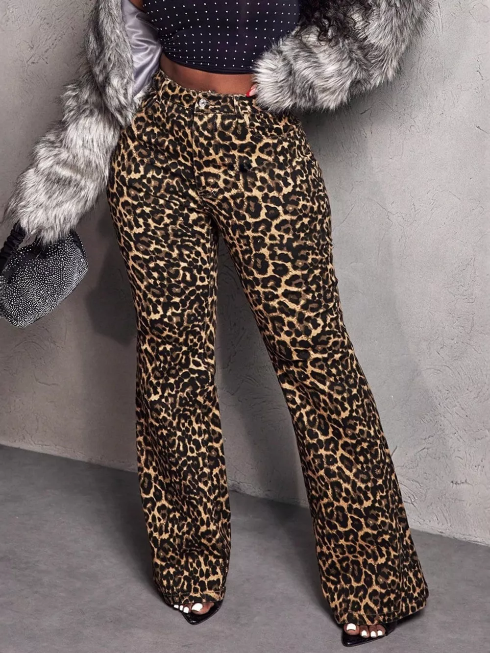 Leopard Wide Leg Pants, image 2