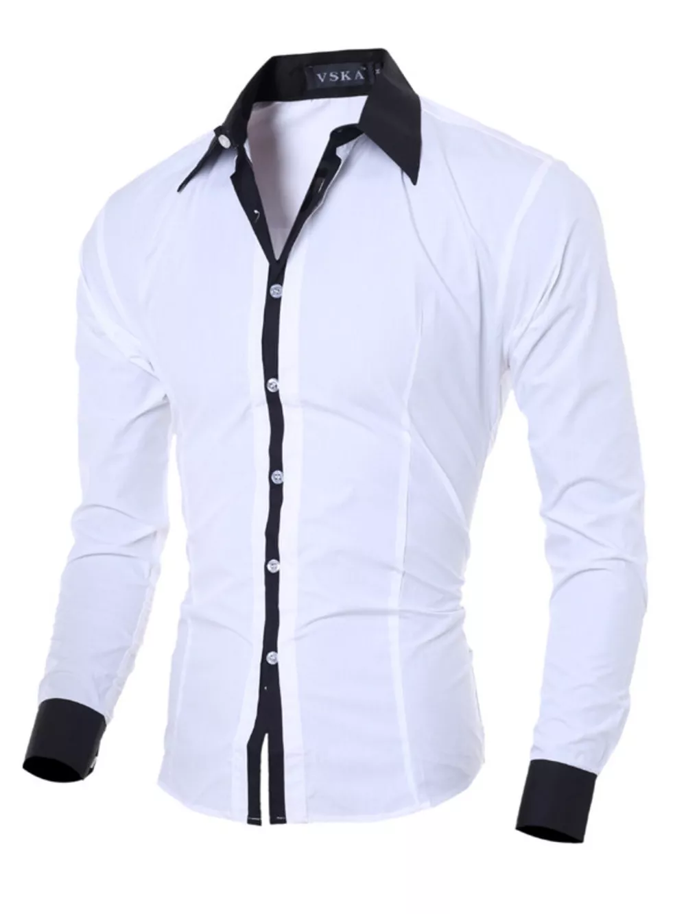 Men's Slim Fit Long Sleeve Shirt, image 10
