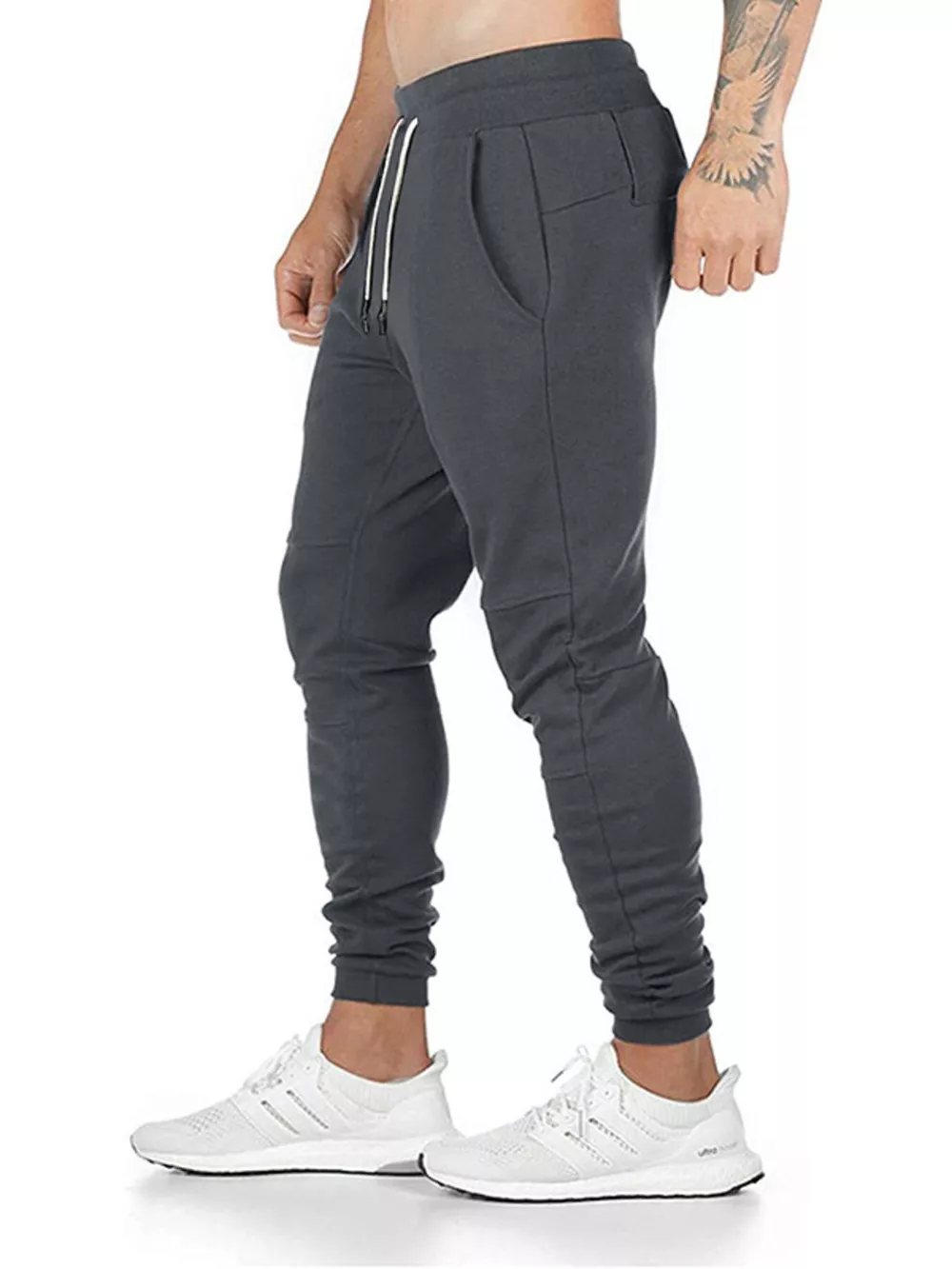 Men's Drawstring Slim Fit Joggers, image 10