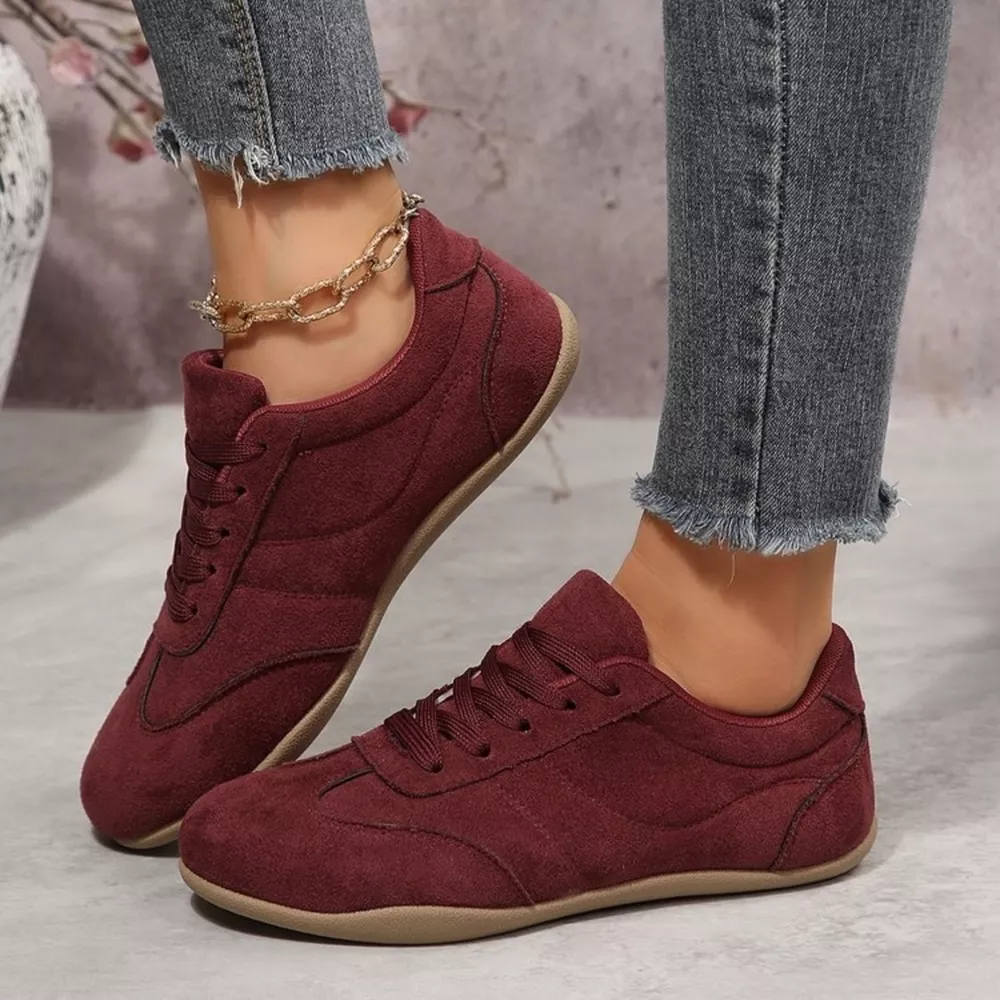 Round Toe Lace Up Sneakers, image 4