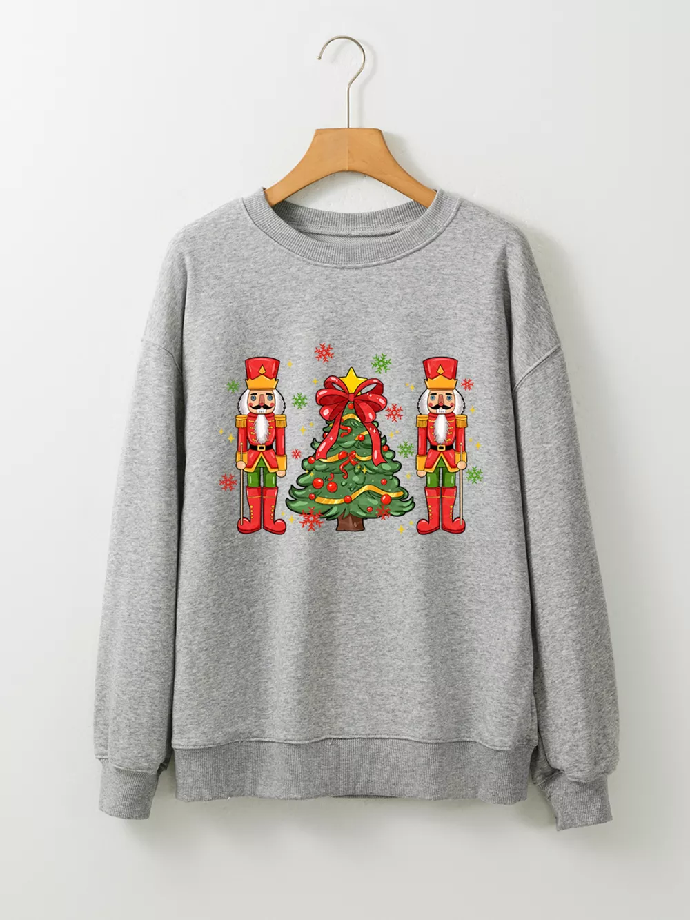 Christmas Nutcracker Men Guard Graphic Pullover Sweatshirt, image 7