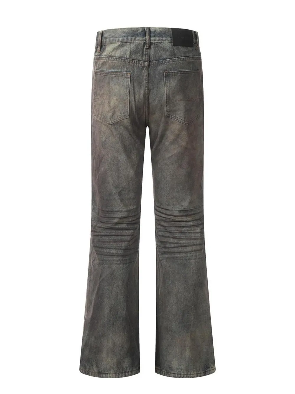 Men's Vintage Distressed Bootcut Jeans, image 3