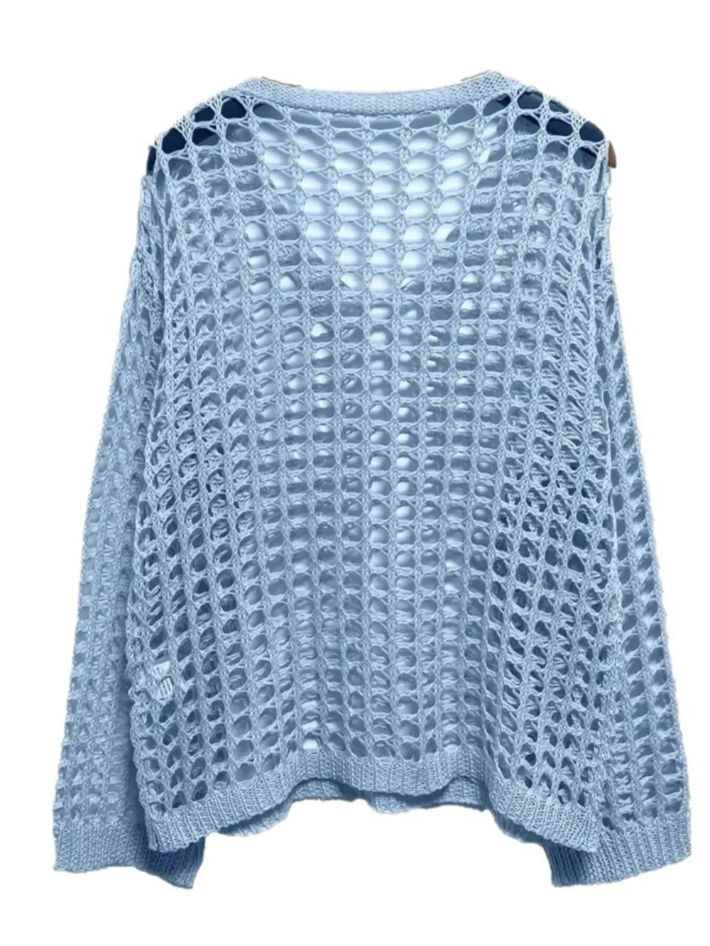 Crochet Long Sleeve Knit Cover Up, image 16
