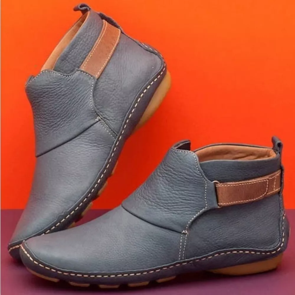 Contrast Strap Detail Ankle Boots, image 5