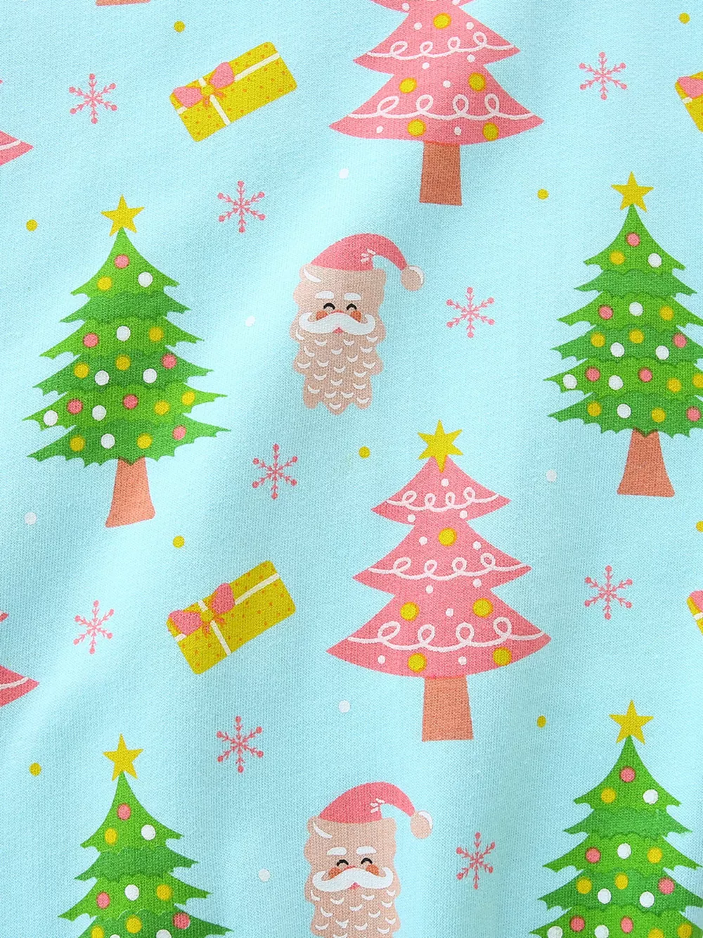 Children's Christmas Tree & Santa Print Crew Neck Sweatshirt, image 2