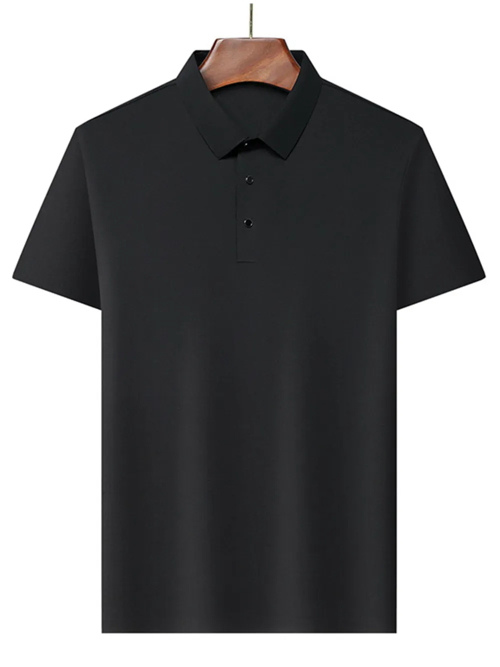 Men's Plus Size Button Detail Short Sleeve Polo