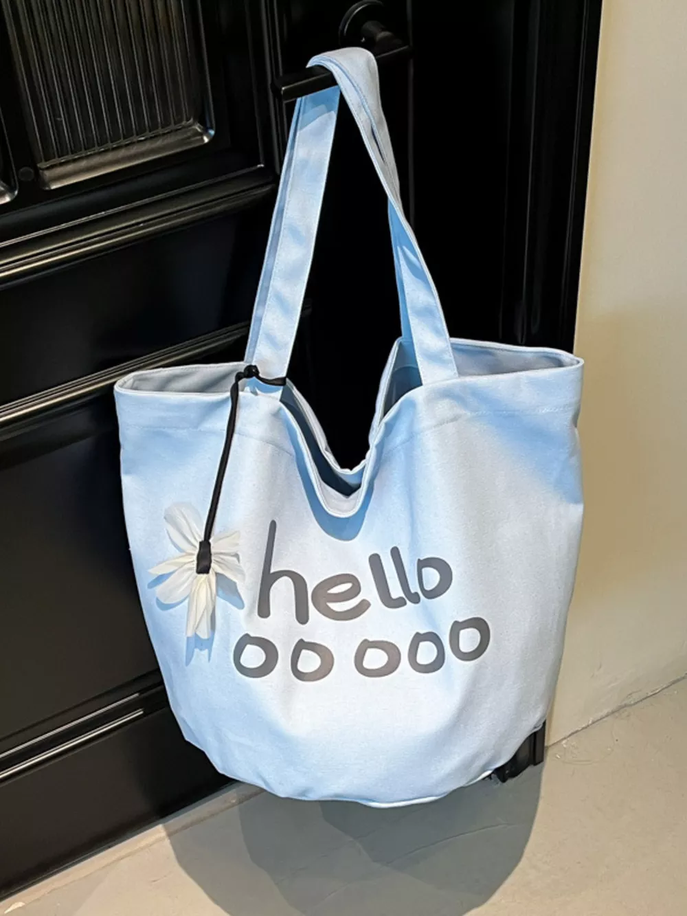 Letter Canvas Tote Bag, image 6
