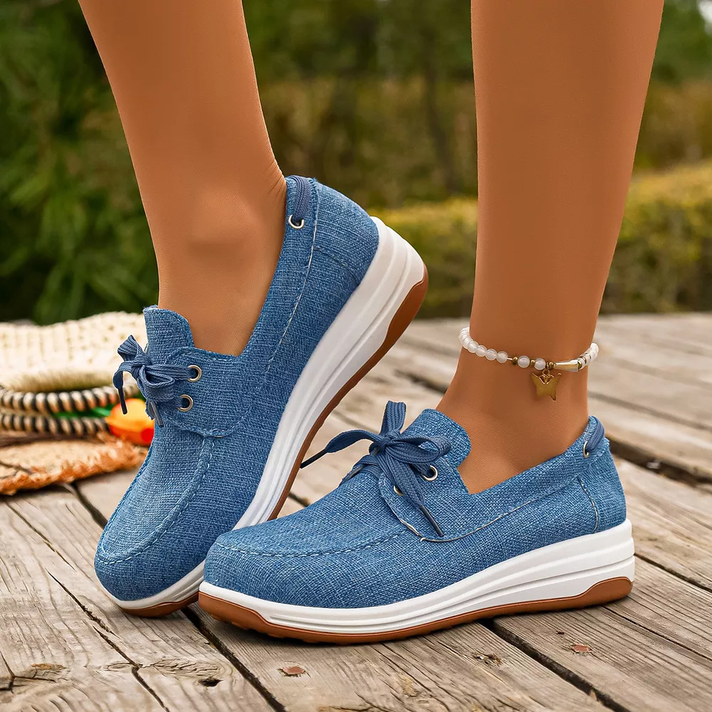 Lace Up Round Toe Sneakers, image 8