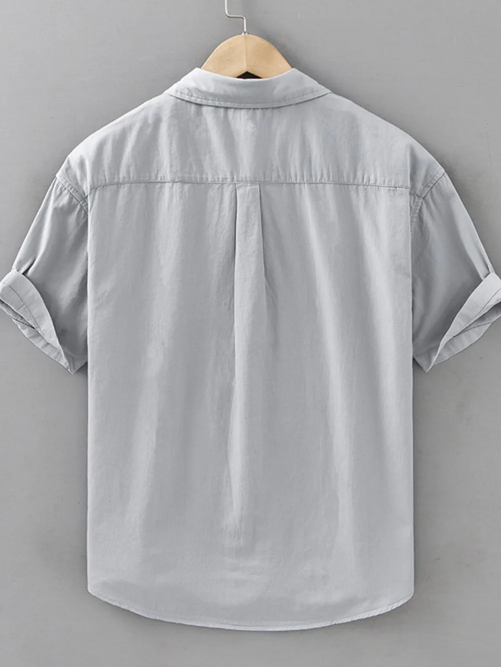 Men's Plus Size Button Up Short Sleeve Shirt, image 3