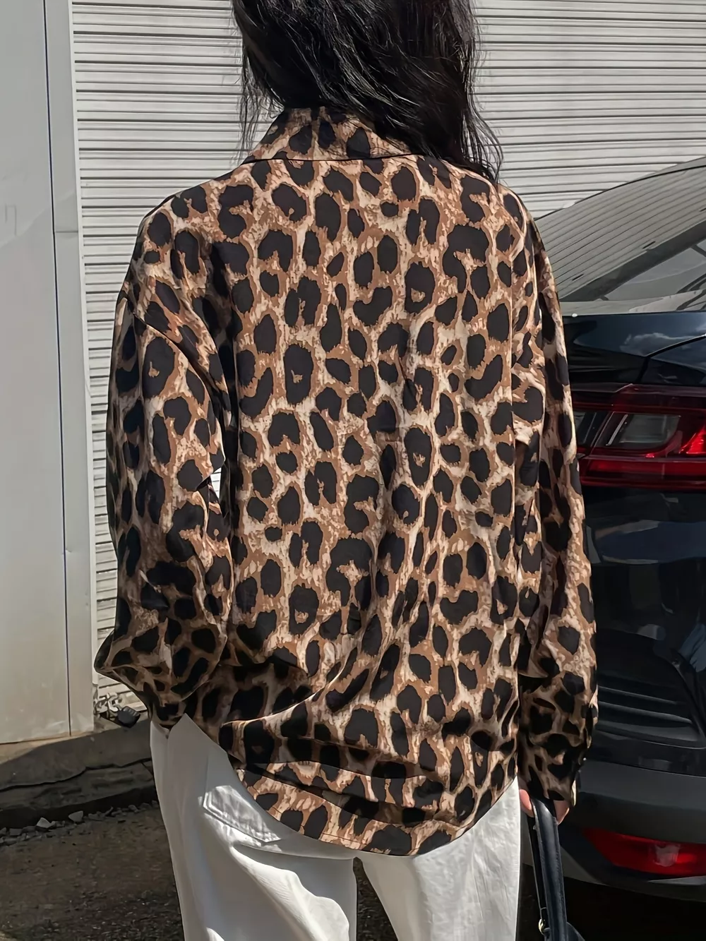 Leopard Print Button-Down Shirt, image 5
