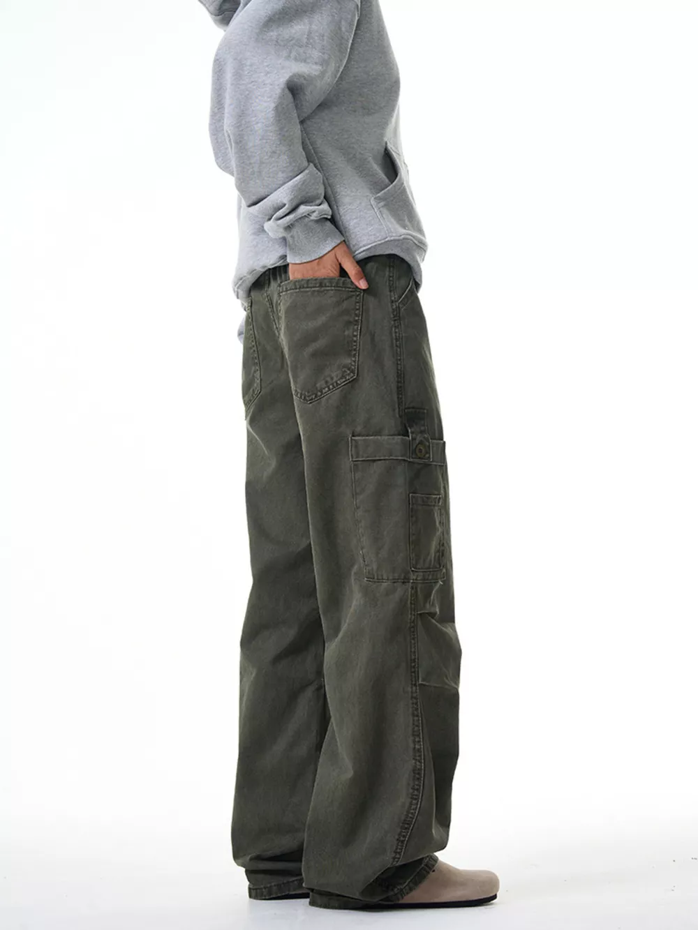 Men's Loose Fit Cargo Pants, image 8