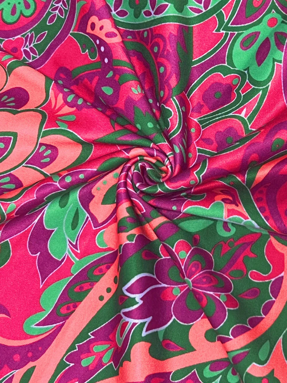 Paisley Print Ruffle Sleeve Mini Dress, image 6