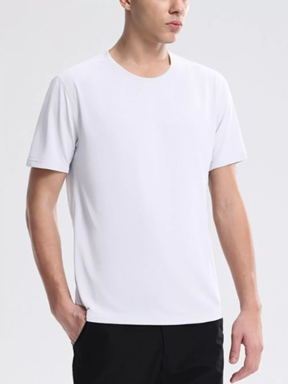 Men's Full Size Lightweight Breathable Short Sleeve T-Shirt Plus Size, image 12