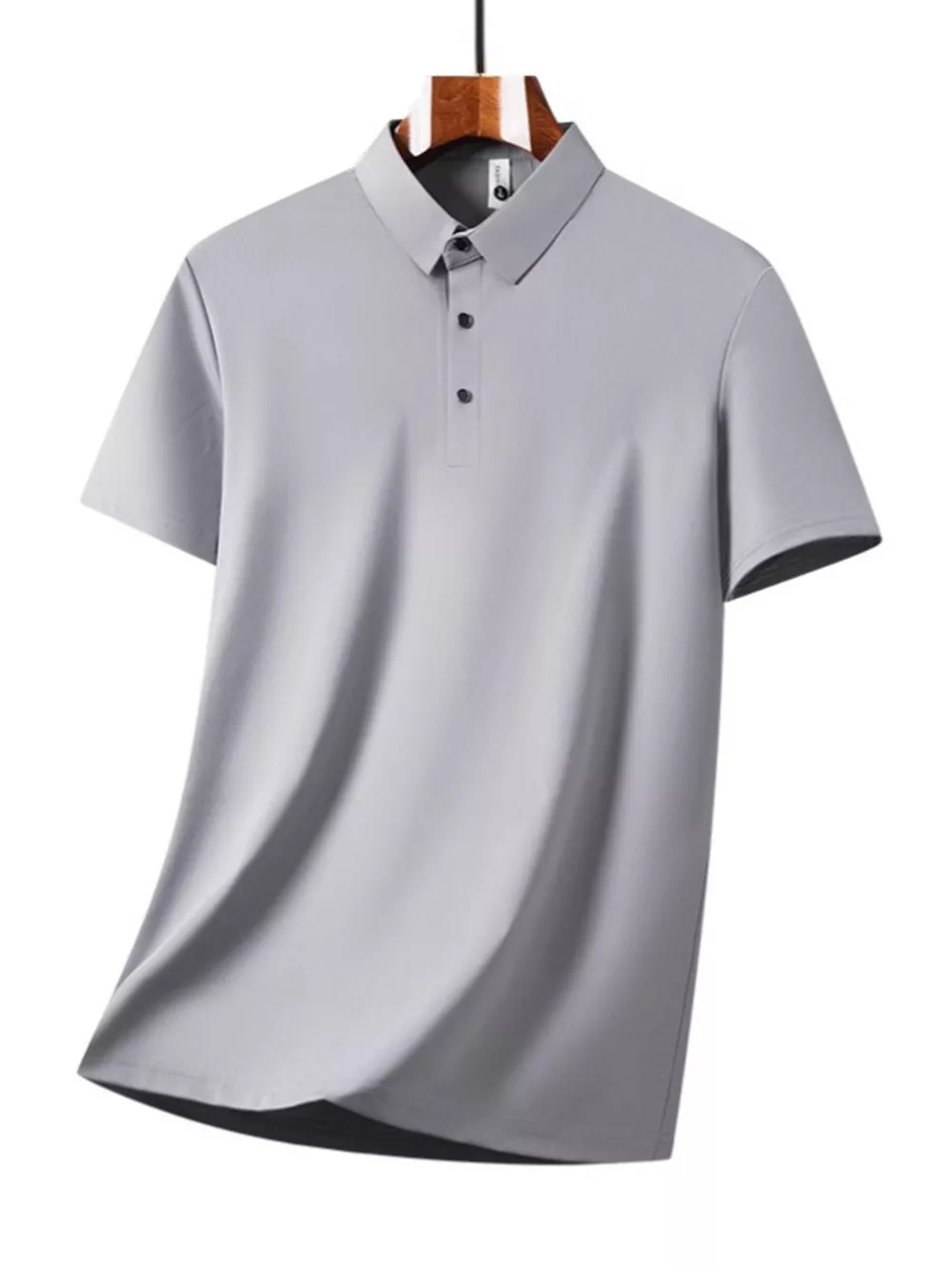 Men's Plus Size Button Detail Short Sleeve Top and Pants Set, image 6