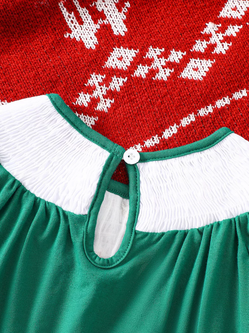 Children's Christmas Embroidered A-Line Dress, image 4