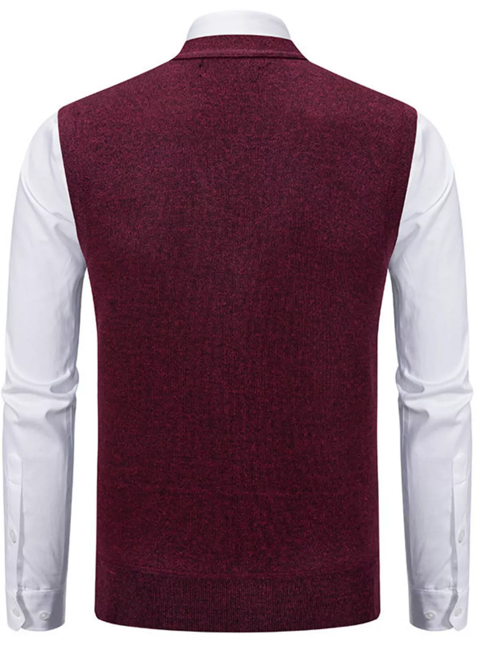 Men's Plus Size Classic Argyle Pattern Knitted Sweater Vest, image 8