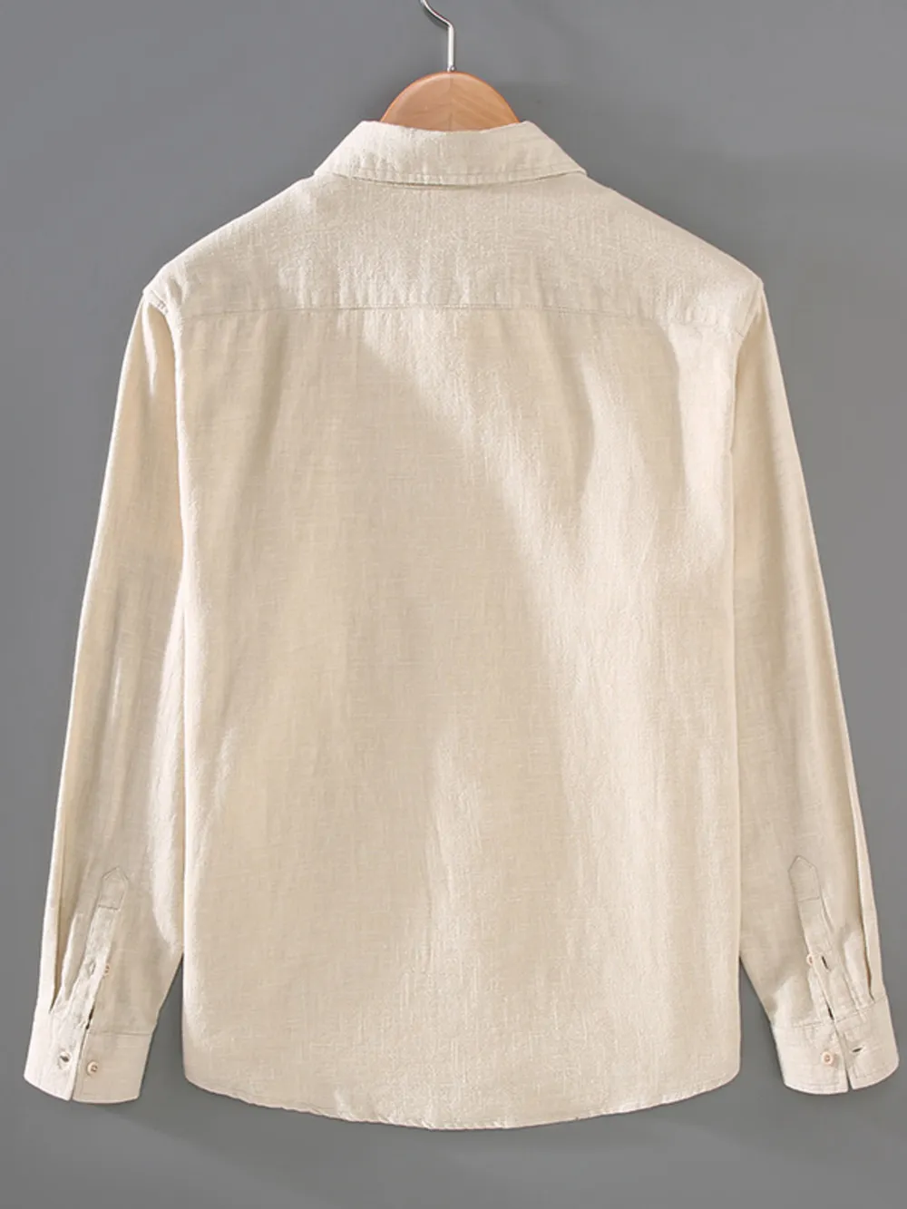 Men's Plus Size Button Up Long Sleeve Shirt, image 3