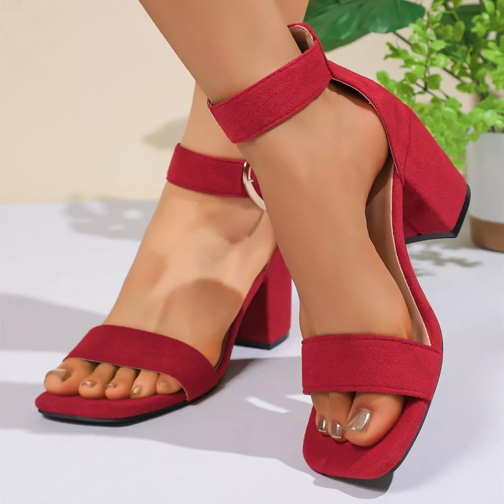 Open Toe Block Heels Sandals, image 4