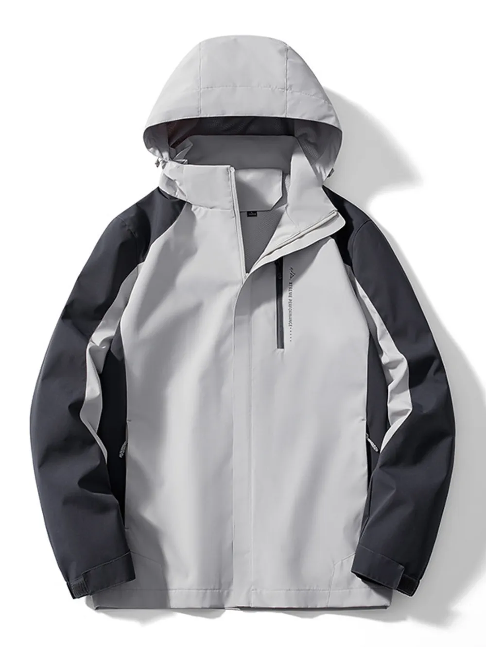 Men's Plus Size Waterproof Hooded Outdoor Jacket, image 5