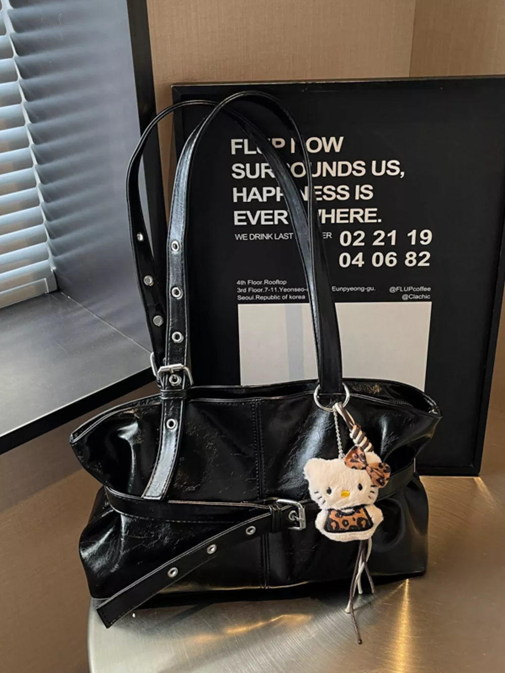 Decorative Buckle Shoulder Bag, image 2