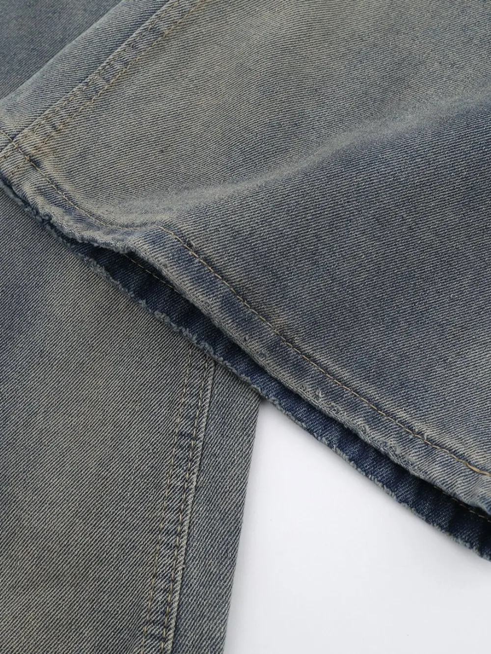 Men's Distressed Wide Leg Jeans, image 6