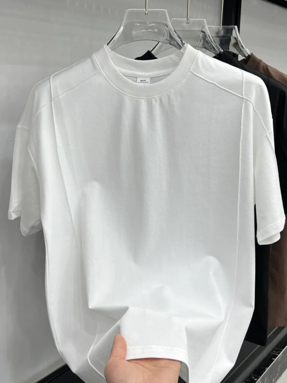 Men's Plus Size Oversized Round Neck T-Shirt, image 3