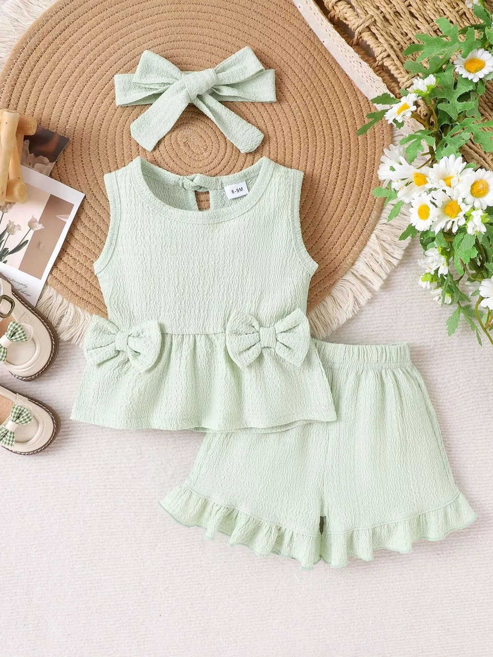Children's Bow Tank and Shorts Set, image 2
