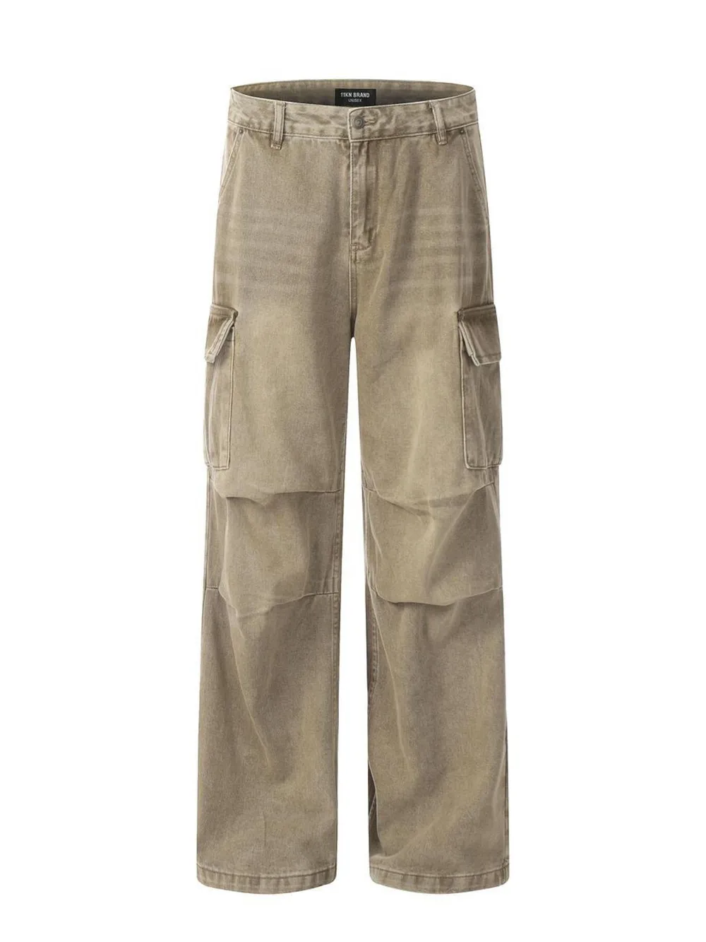 Men's Vintage Washed Cargo Jeans