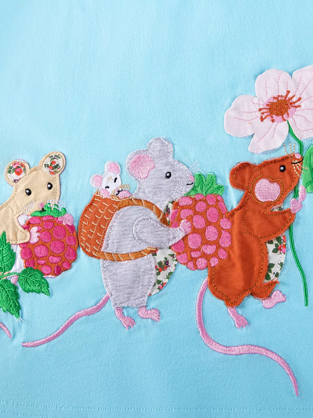Children's Cartoon Mouse Embroidered Casual Dress, image 4