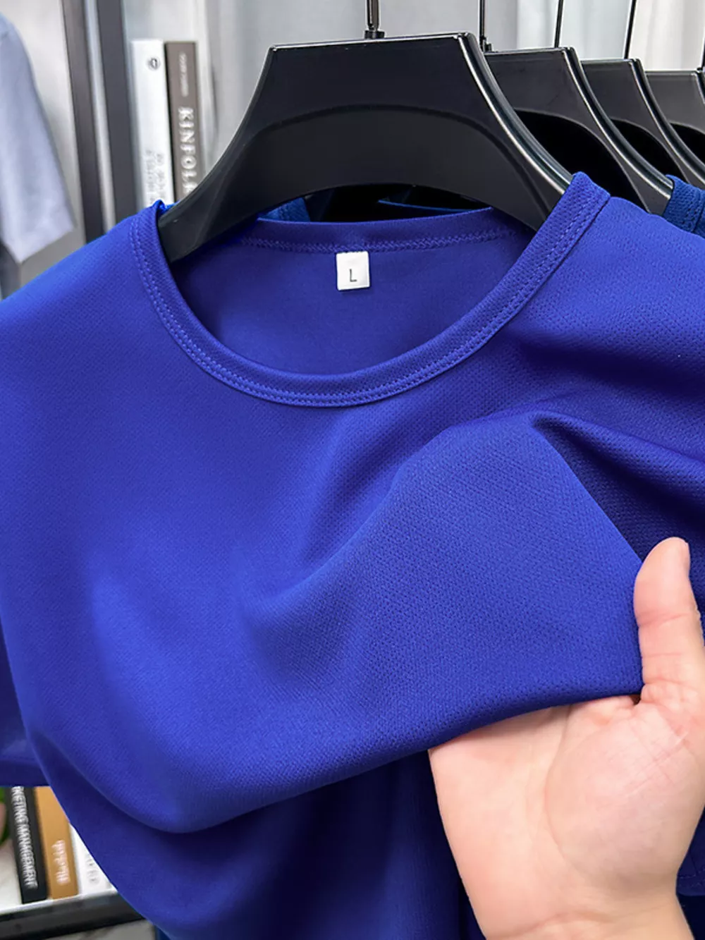 Men's Plus Size Round Neck Short Sleeve T-Shirt, image 6