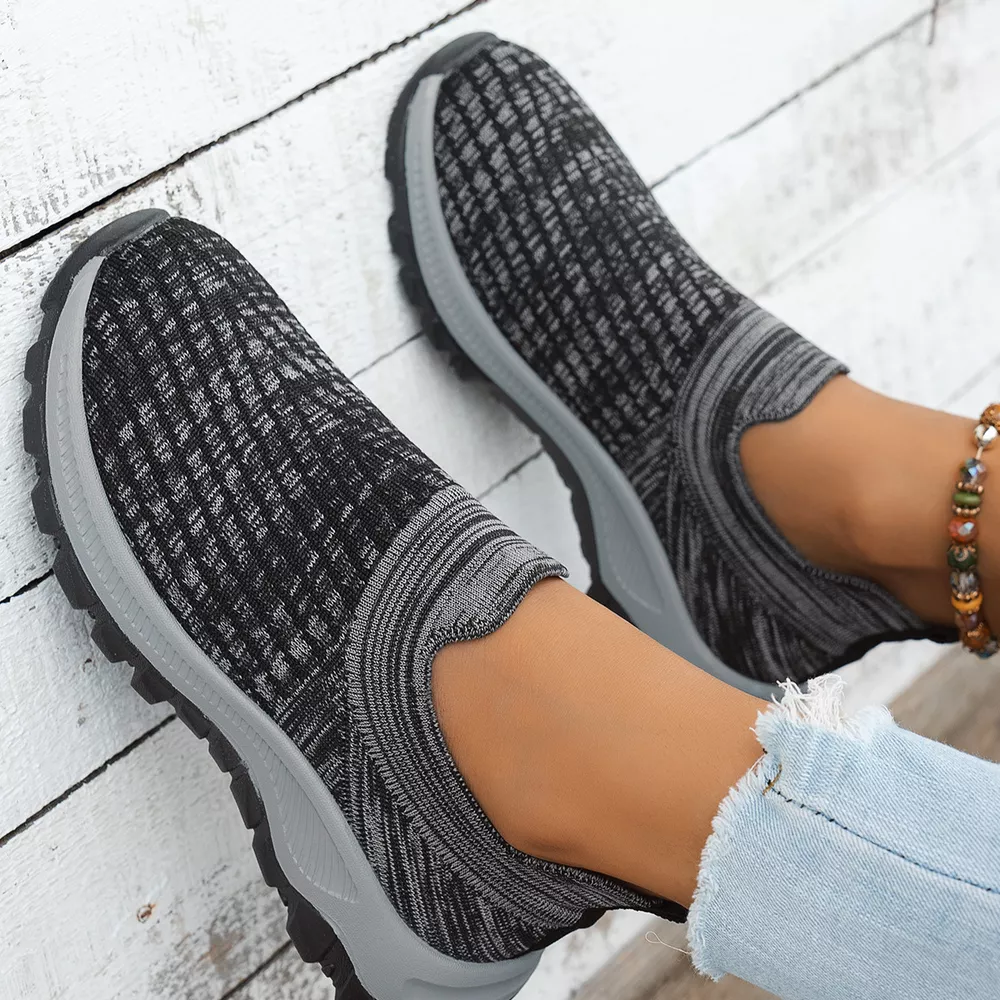 Round Toe Mesh Slip-Ons, image 8