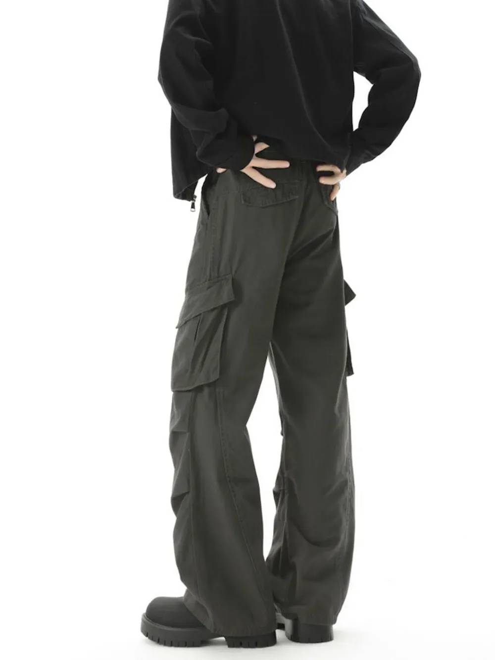 Men's Loose Fit Cargo Pants, image 9