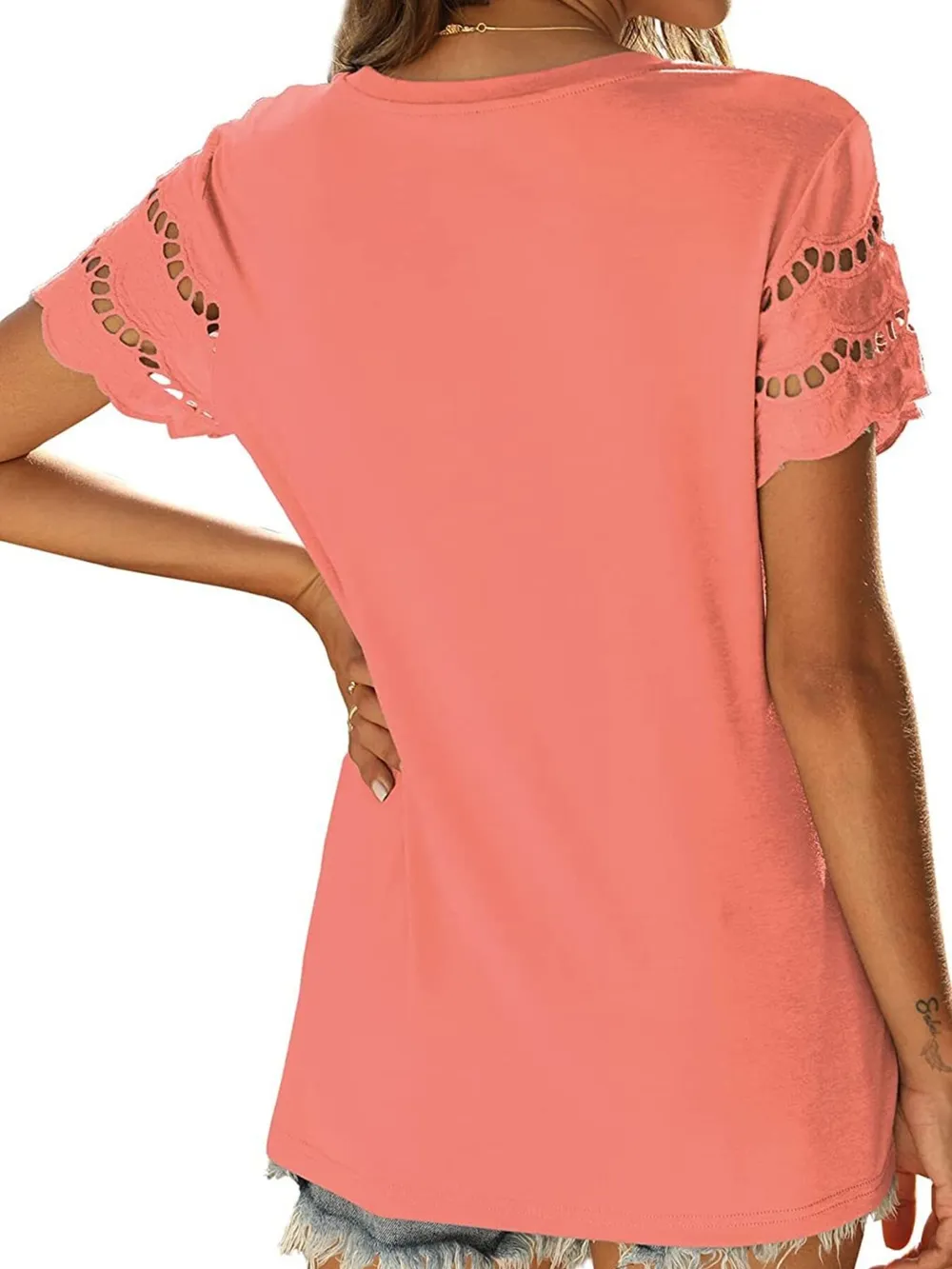 Round Neck Short Sleeve Casual T-Shirt, image 20
