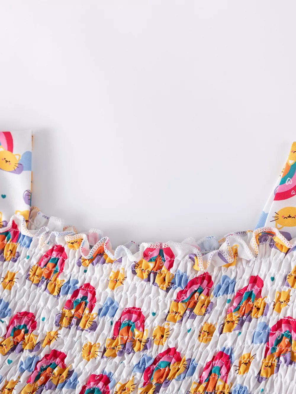 Children's Smocked Puff Sleeve Dress, image 4