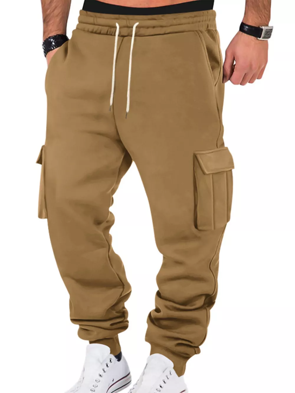 Men's Full Size Casual Joggers with Multi-Pocket Plus Size, image 11
