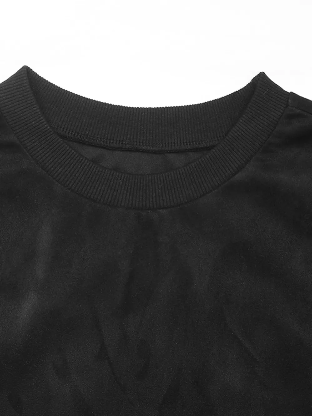 Camouflage Hem Detail Round Neck Sweatshirt, image 9