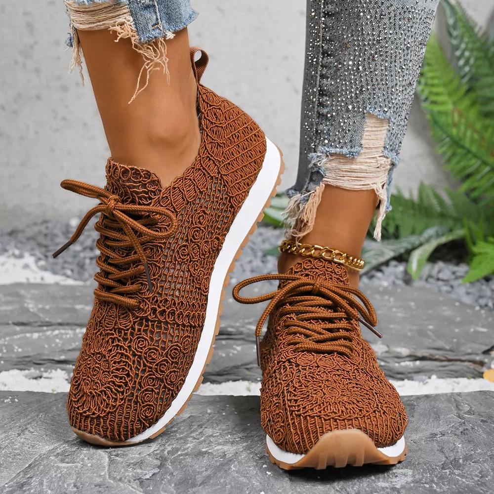 Round Toe Lace Up Sneakers, image 11