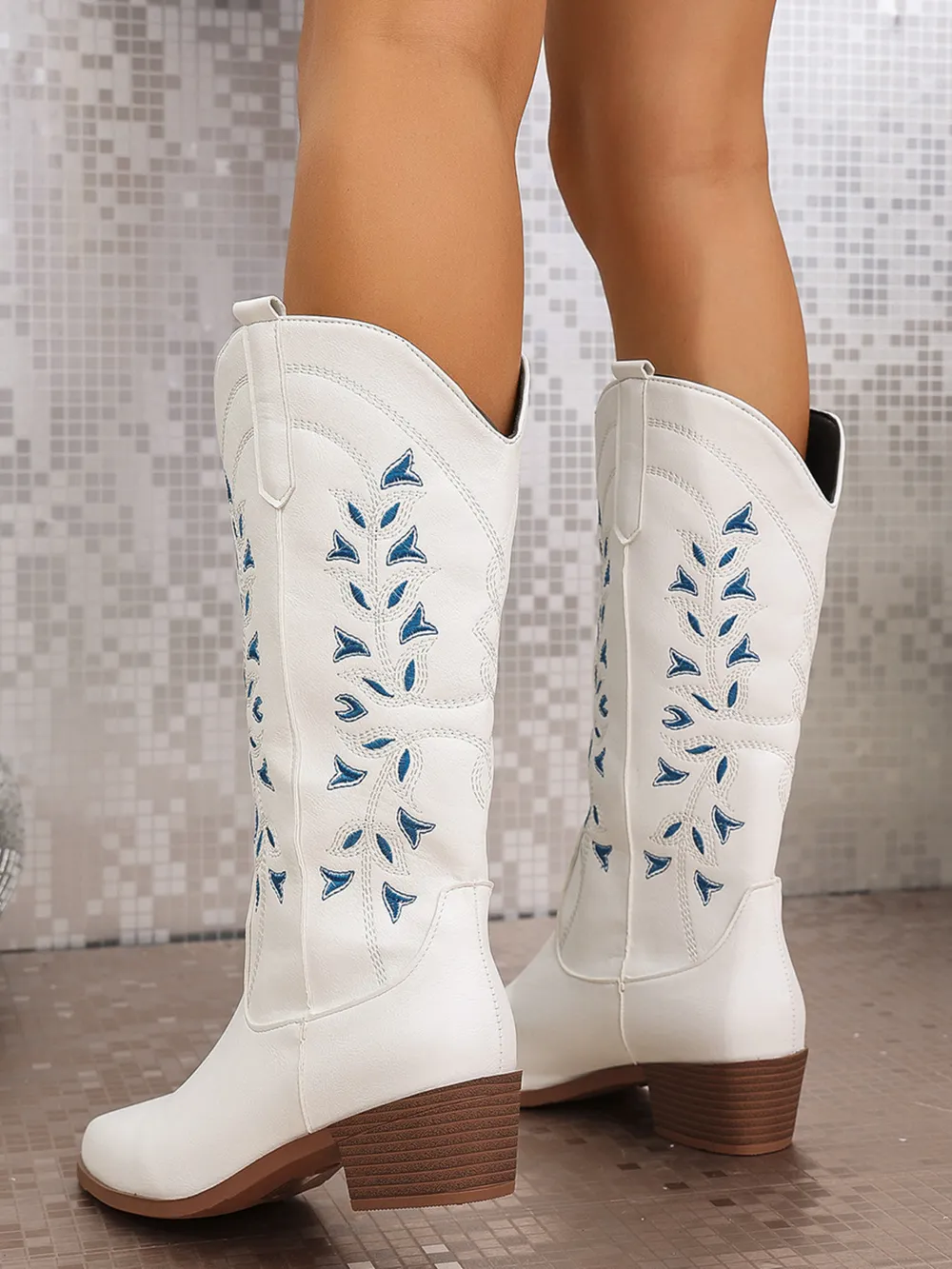 Point Toe Block Heels Boots, image 6