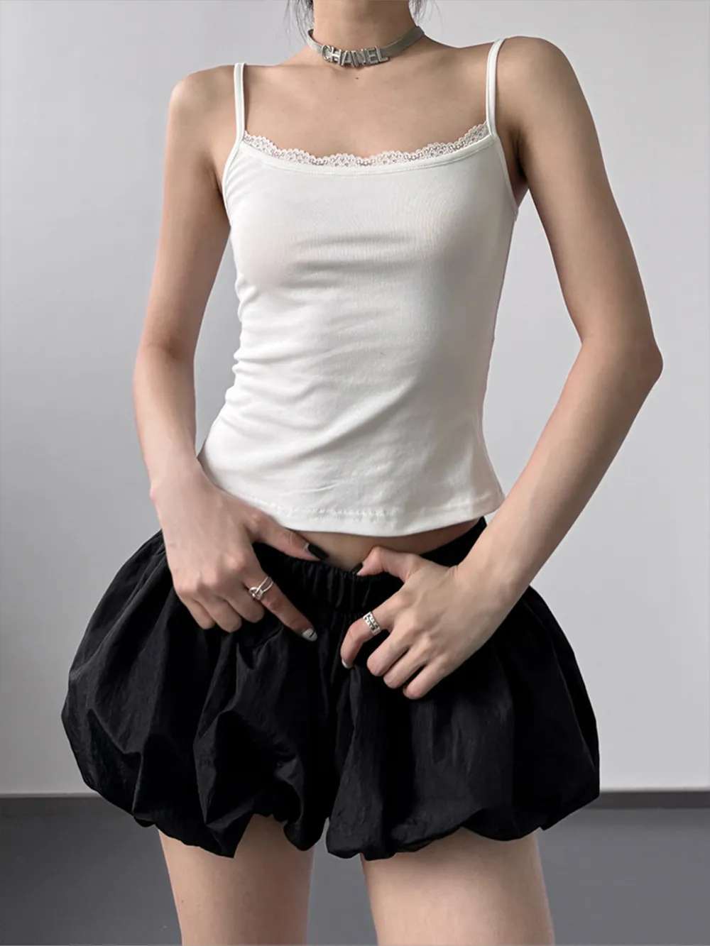 Lace Trim Cami Top, image 5